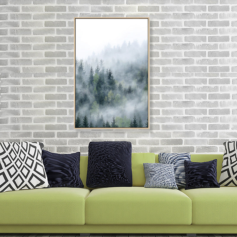 Mysterious Forest Canvas Wall Art for Sitting Room Photograph Scenery Wall Decor