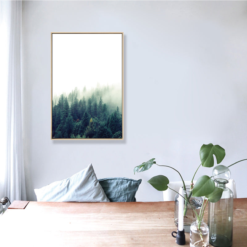 Mysterious Forest Canvas Wall Art for Sitting Room Photograph Scenery Wall Decor