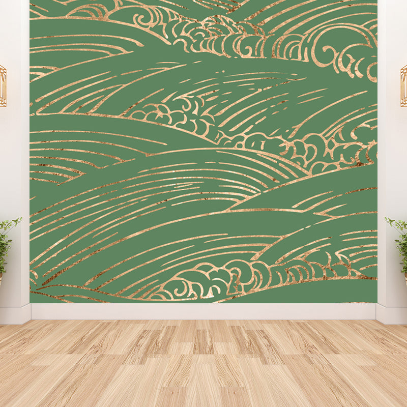 Flying Moire Print Mural Decal Guest Room Sky Scenery Wall Covering, Personalized