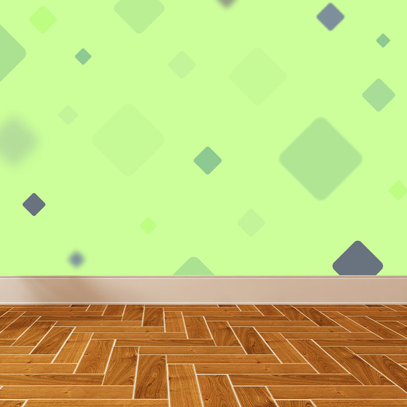 Bright Geometric Shapes Wallpaper Mural Moisture Resistant Modern Bedroom Wall Covering