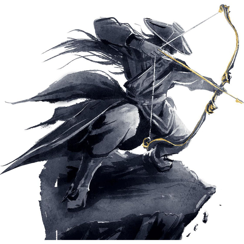 Valiant Chivalrous Expert Mural Decal Black Contemporary Wall Art for Living Room