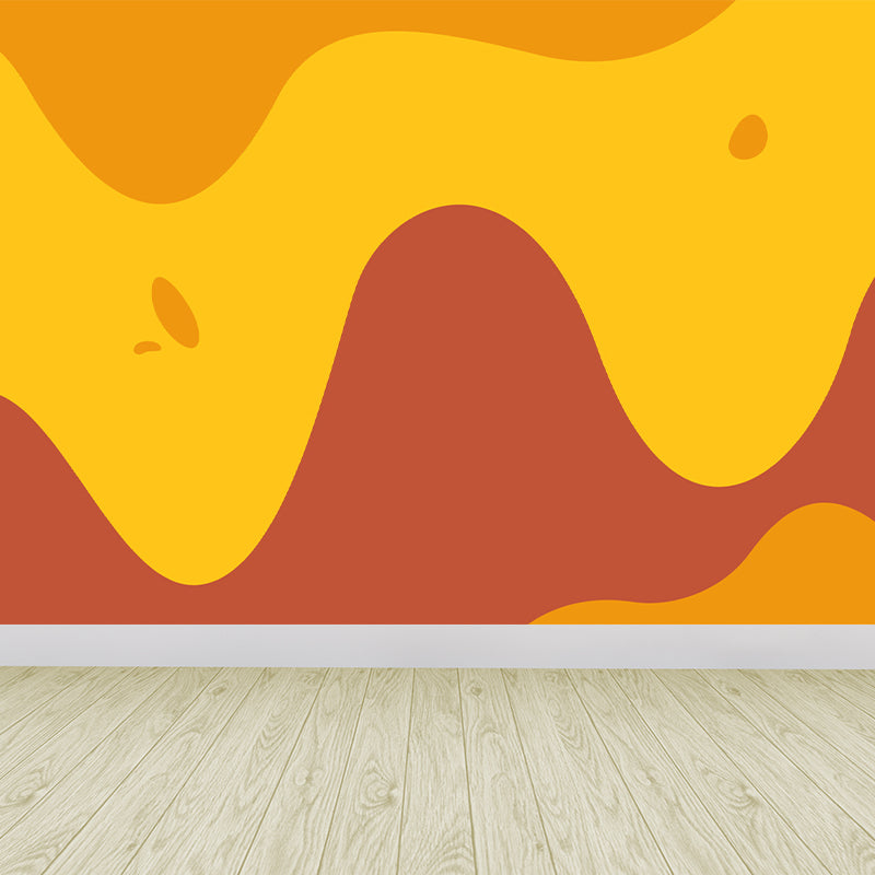 Modern Geometric Wall Mural Decal Bright Color Waterproofing Wall Art for Living Room