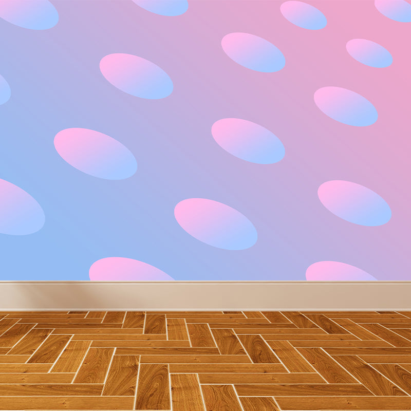 Modern Geometric Wall Mural Decal Bright Color Waterproofing Wall Art for Living Room