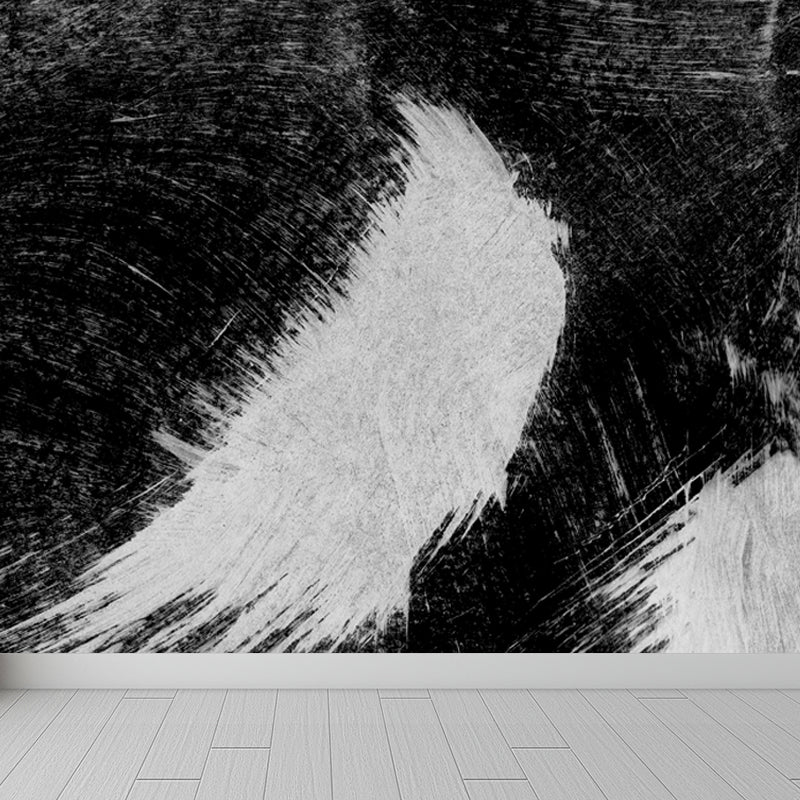 Stain-Proofing Brush Print Mural Decal Modern Non-Woven Material Wall Decor, Custom