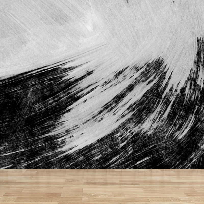 Stain-Proofing Brush Print Mural Decal Modern Non-Woven Material Wall Decor, Custom