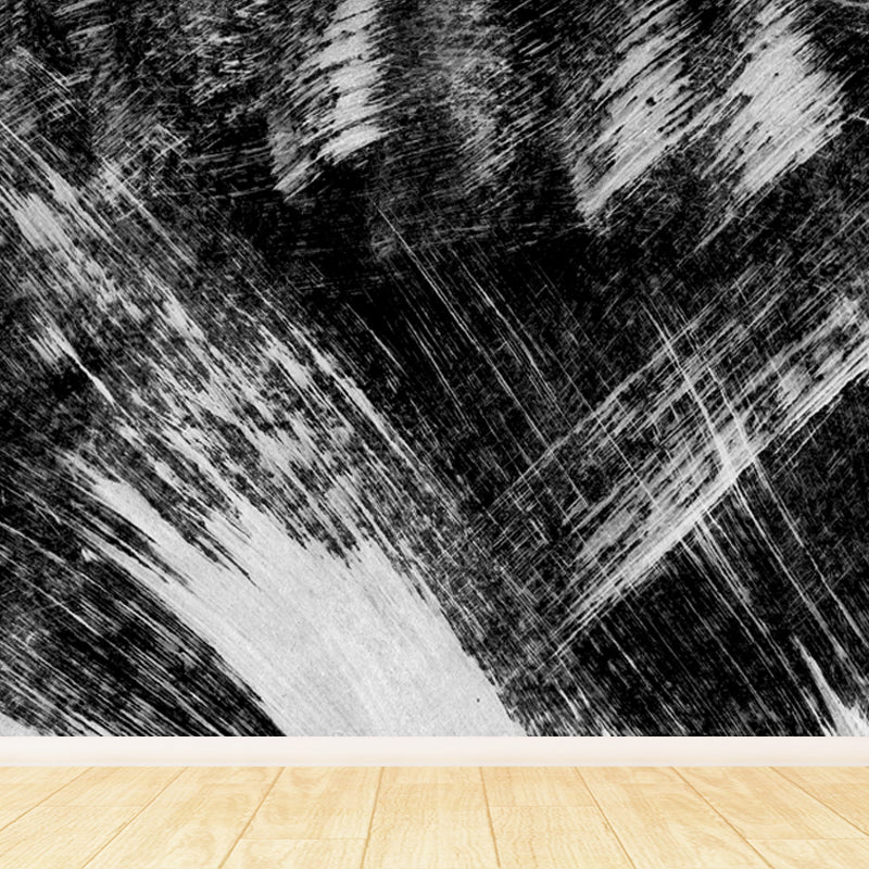 Stain-Proofing Brush Print Mural Decal Modern Non-Woven Material Wall Decor, Custom