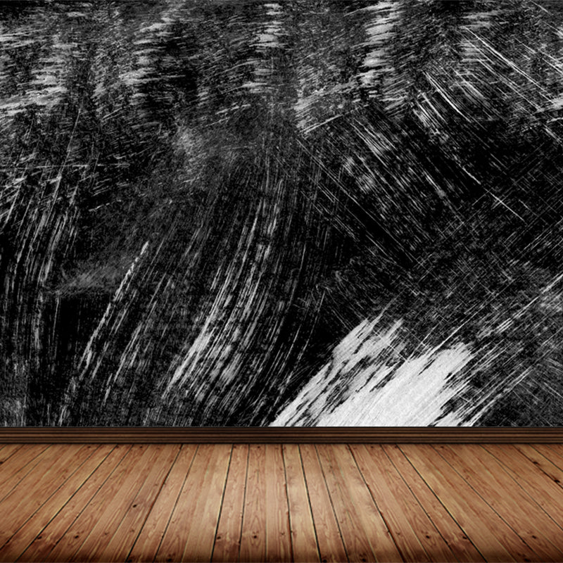 Stain-Proofing Brush Print Mural Decal Modern Non-Woven Material Wall Decor, Custom