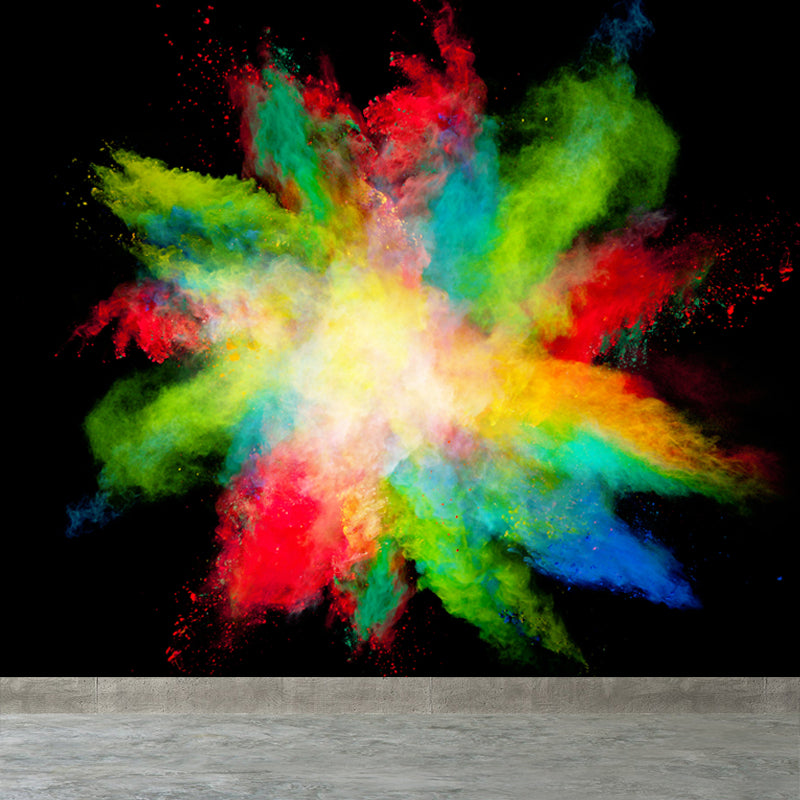 Big Particles Wall Covering Mural Colorful Non-Woven Wall Art for Decor, Custom Made