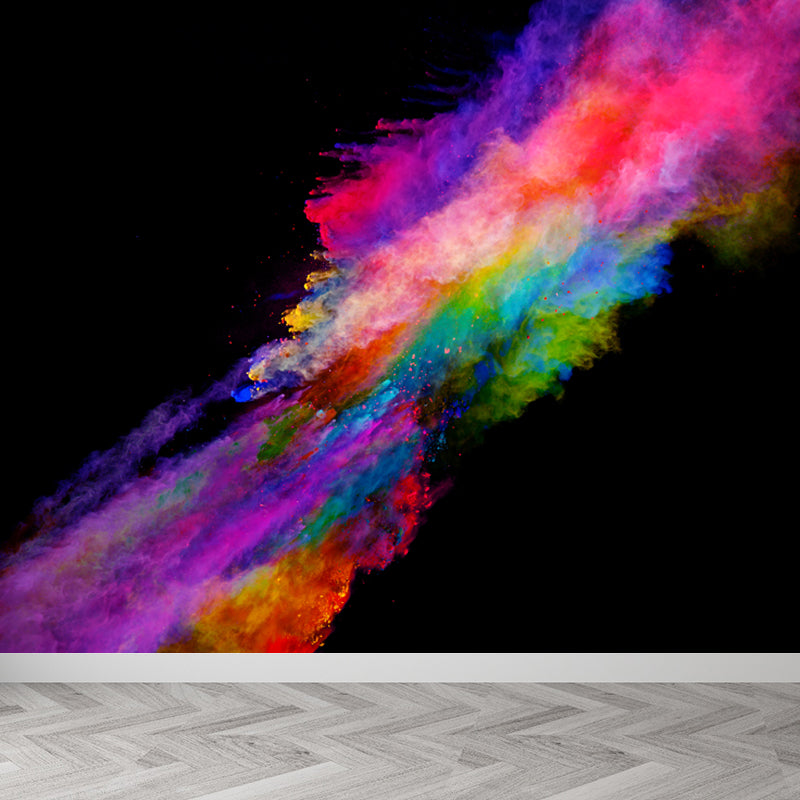 Big Particles Wall Covering Mural Colorful Non-Woven Wall Art for Decor, Custom Made