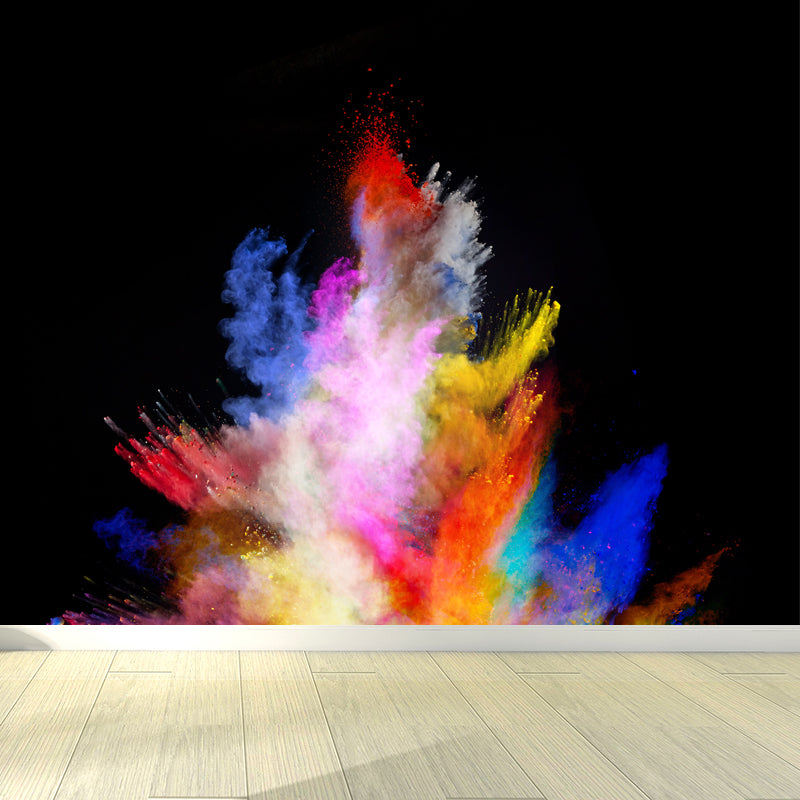 Big Particles Wall Covering Mural Colorful Non-Woven Wall Art for Decor, Custom Made