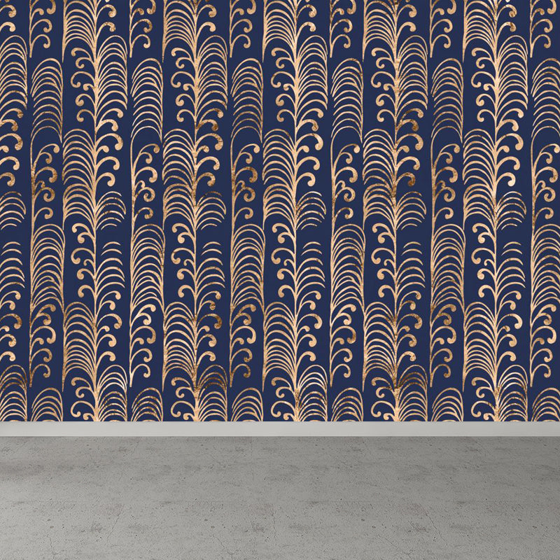 Fashion Moire Pattern Mural Wallpaper Sitting Room Sky View Wall Decor, Custom Printed