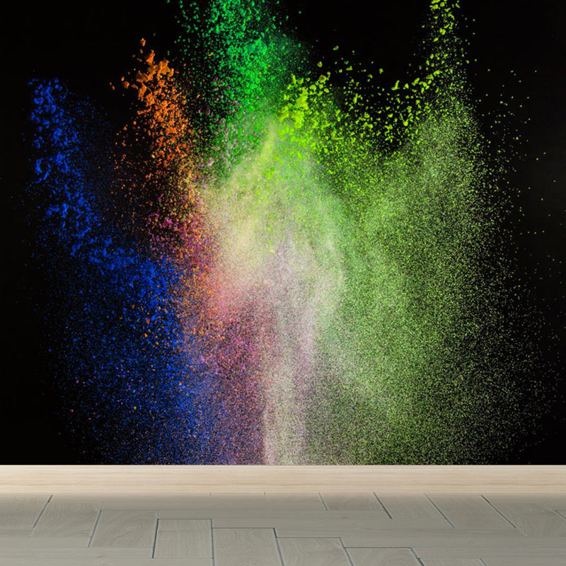 Papier peint mural anti-poussière photographique pour intérieur de maison, couleur foncée, taille personnalisée disponible