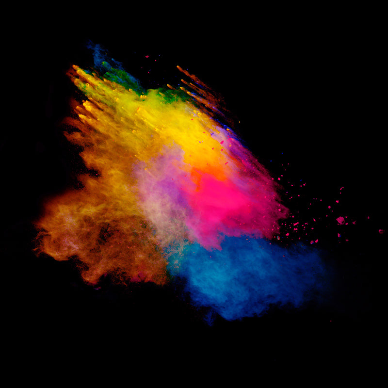 Huge Bursting Rainbow Wallpaper Mural Stain-Proof Modern Sitting Room Wall Decor