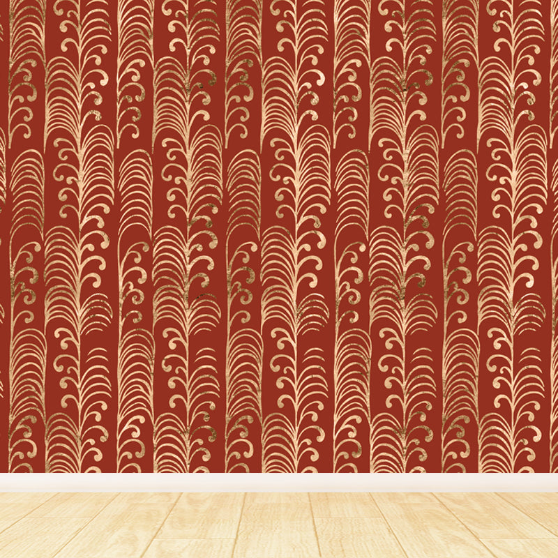 Soft Color Moire Pattern Mural Wallpaper Stain-Proofing Modern Bathroom Wall Covering