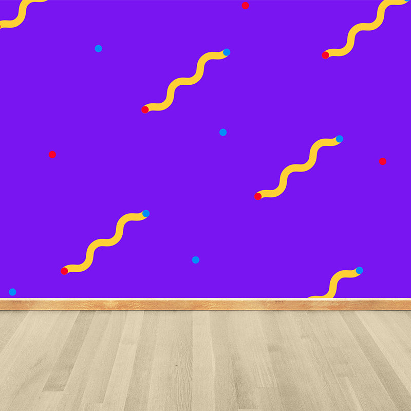 Full Size Modern Wall Mural Light Color Geometric Wall Decor for Baby Room, Made to Measure