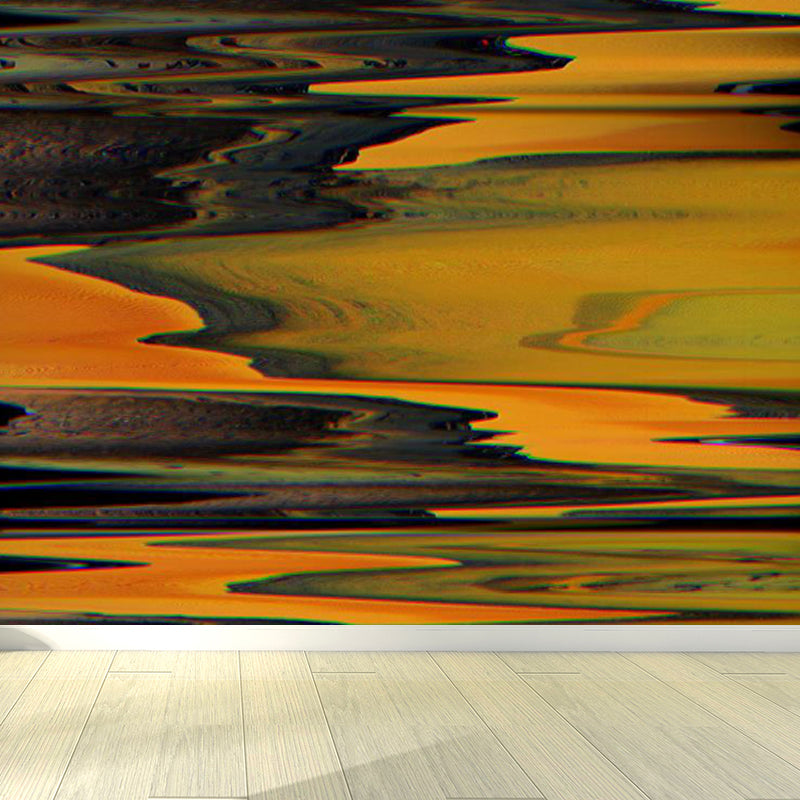 Illustration Style Abstract Mural Decal Giant Wall Decor for Dining Room, Personalize