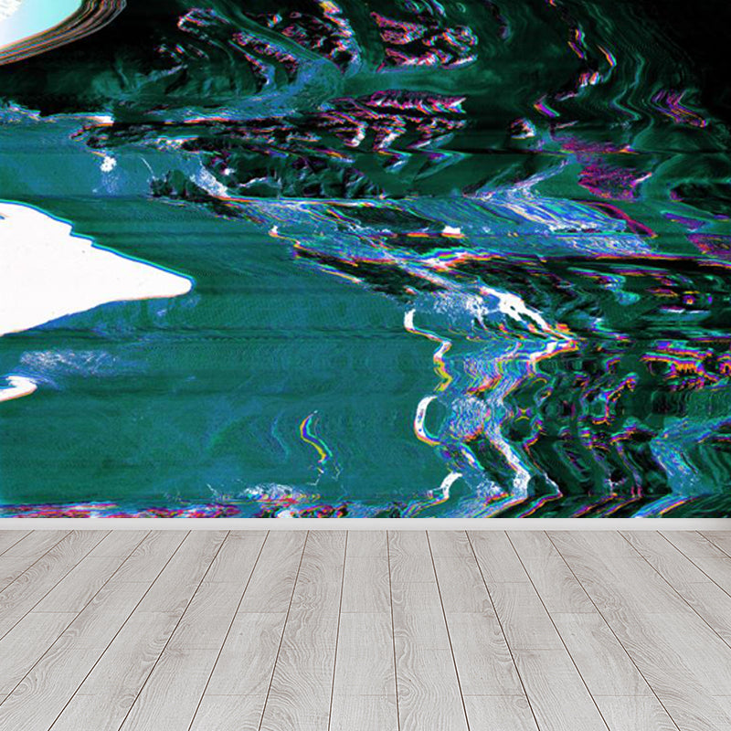 Illustration Style Abstract Mural Decal Giant Wall Decor for Dining Room, Personalize