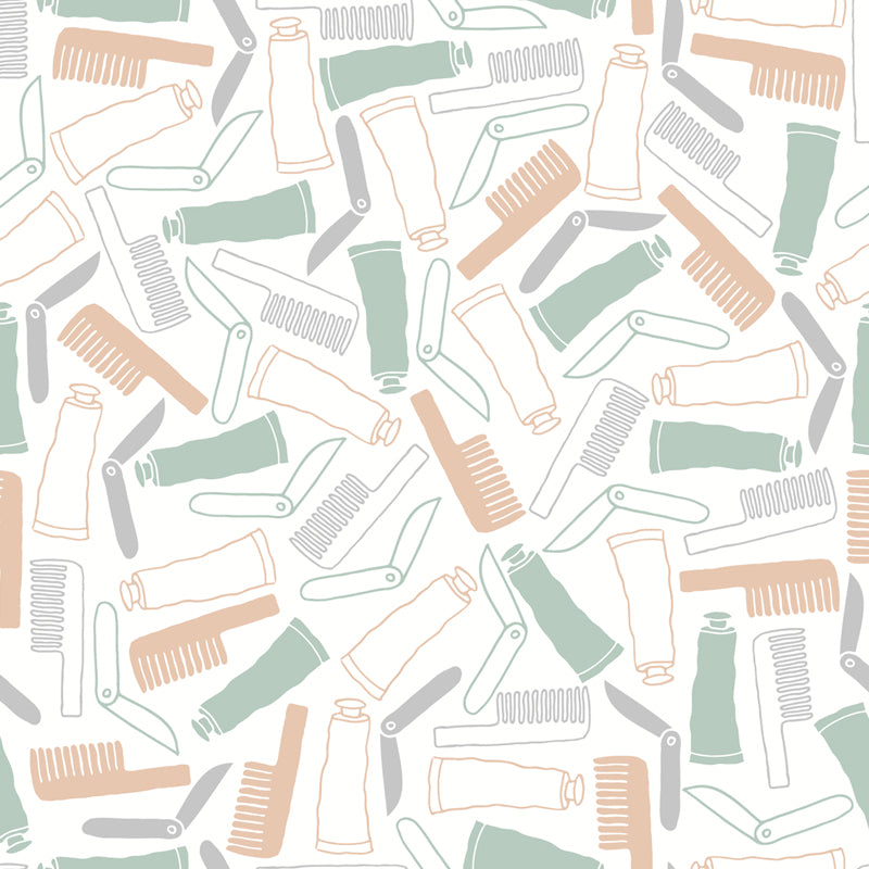 Waterproof Sundries Wallpaper Mural Modern Style Non-Woven Wall Covering, Custom Size