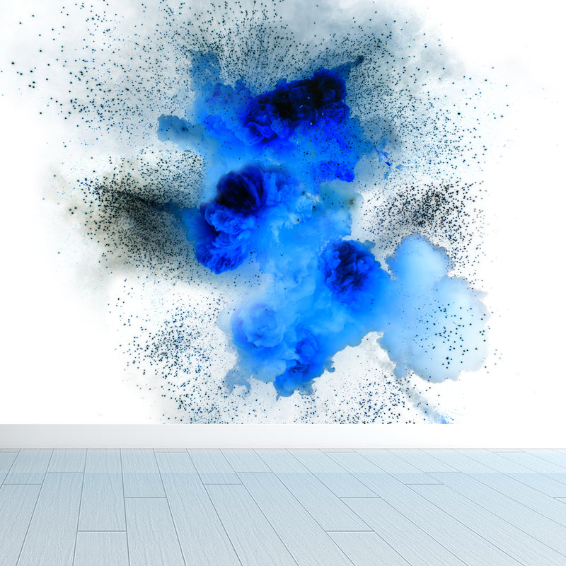 Abstract Flying Dust Print Mural Wallpaper Modernism Non-Woven Wall Art for Living Room