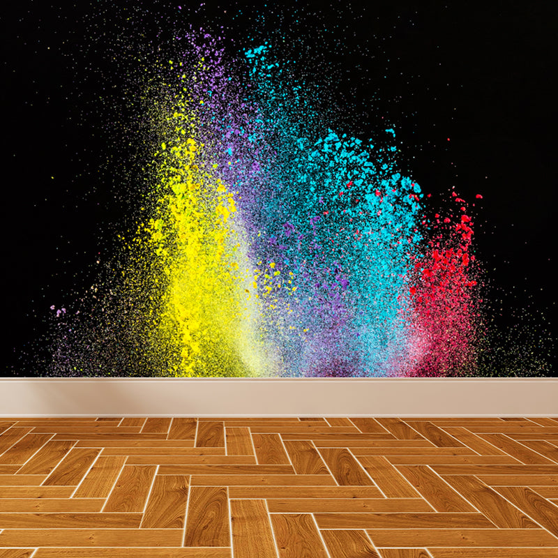 Abstract Flying Dust Print Mural Wallpaper Modernism Non-Woven Wall Art for Living Room