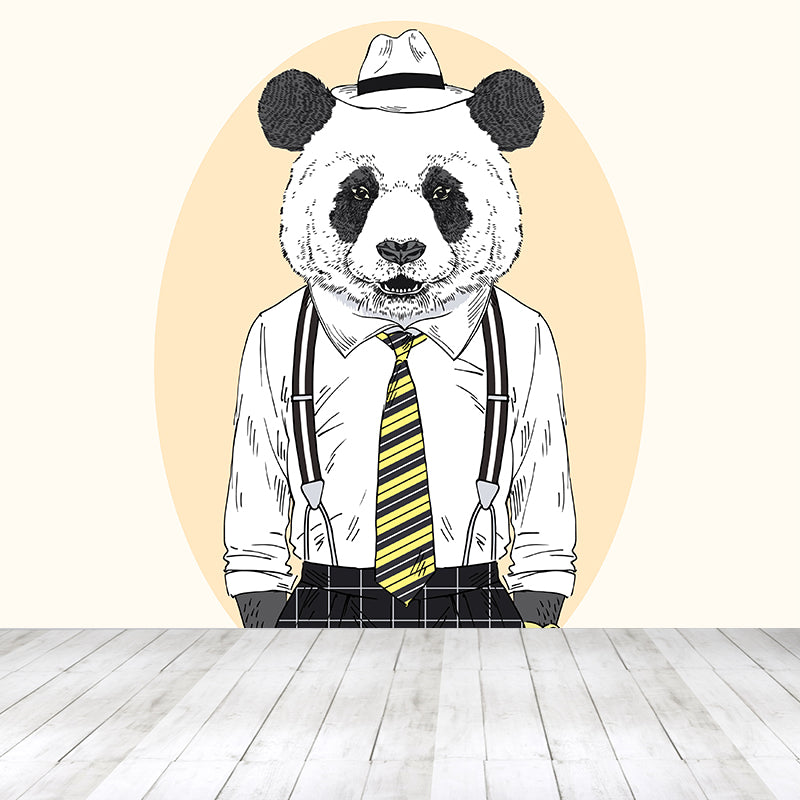 Illustration Animal Portrait Mural Wallpaper Large Wall Art for Boys Bedroom, Custom Print