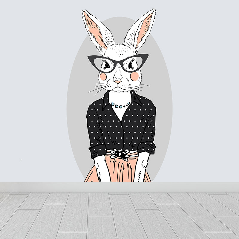 Illustration Animal Portrait Mural Wallpaper Large Wall Art for Boys Bedroom, Custom Print