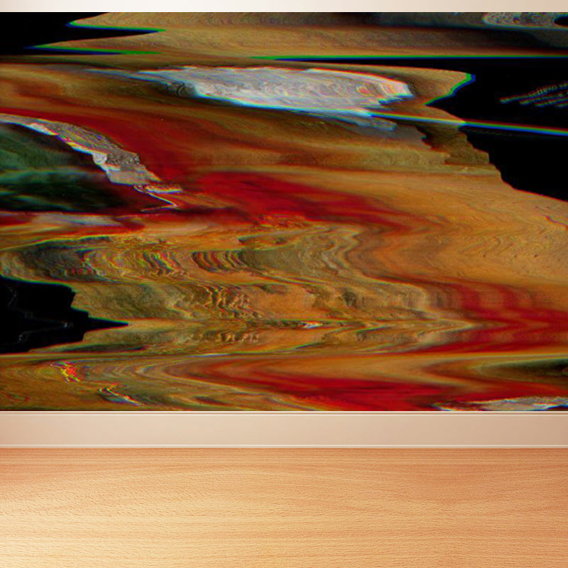 Pastel Color Abstract Mural Wallpaper Illustration Contemporary Stain-Proof Wall Art