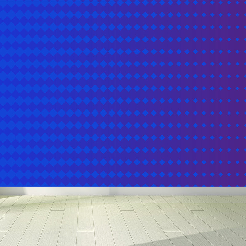 Geometrical Mural Wallpaper Soft Color Modern Style Wall Decor for Teenage Bedroom