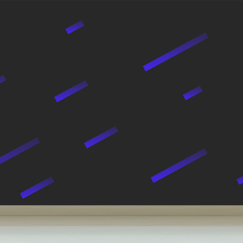 Geometrical Mural Wallpaper Soft Color Modern Style Wall Decor for Teenage Bedroom