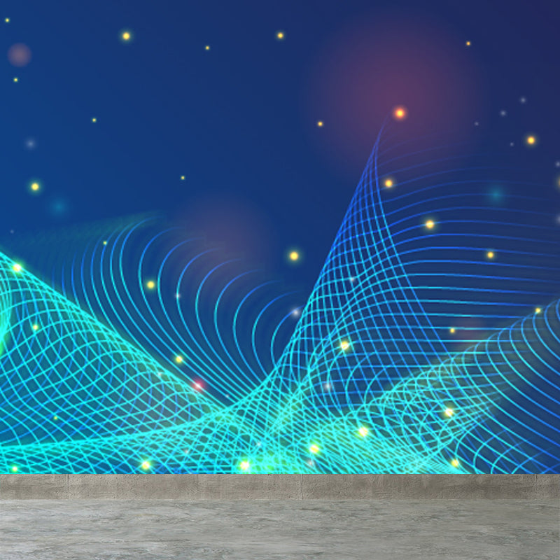 Moisture Resistant Abstract Mural Decal Modern Non-Woven Material Wall Covering, Custom Print