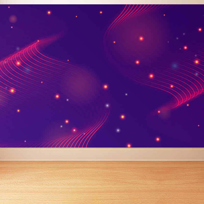 Moisture Resistant Abstract Mural Decal Modern Non-Woven Material Wall Covering, Custom Print