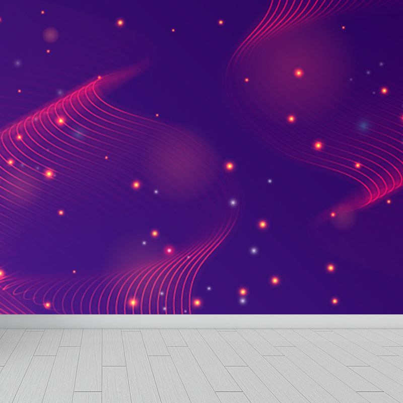 Moisture Resistant Abstract Mural Decal Modern Non-Woven Material Wall Covering, Custom Print