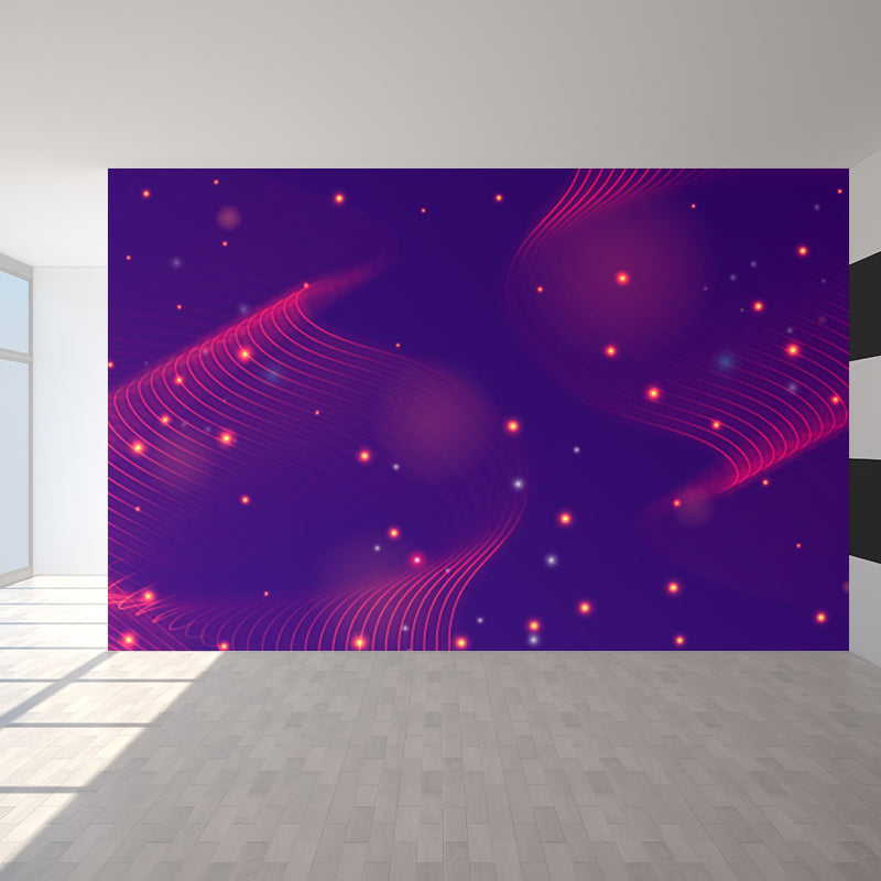 Moisture Resistant Abstract Mural Decal Modern Non-Woven Material Wall Covering, Custom Print