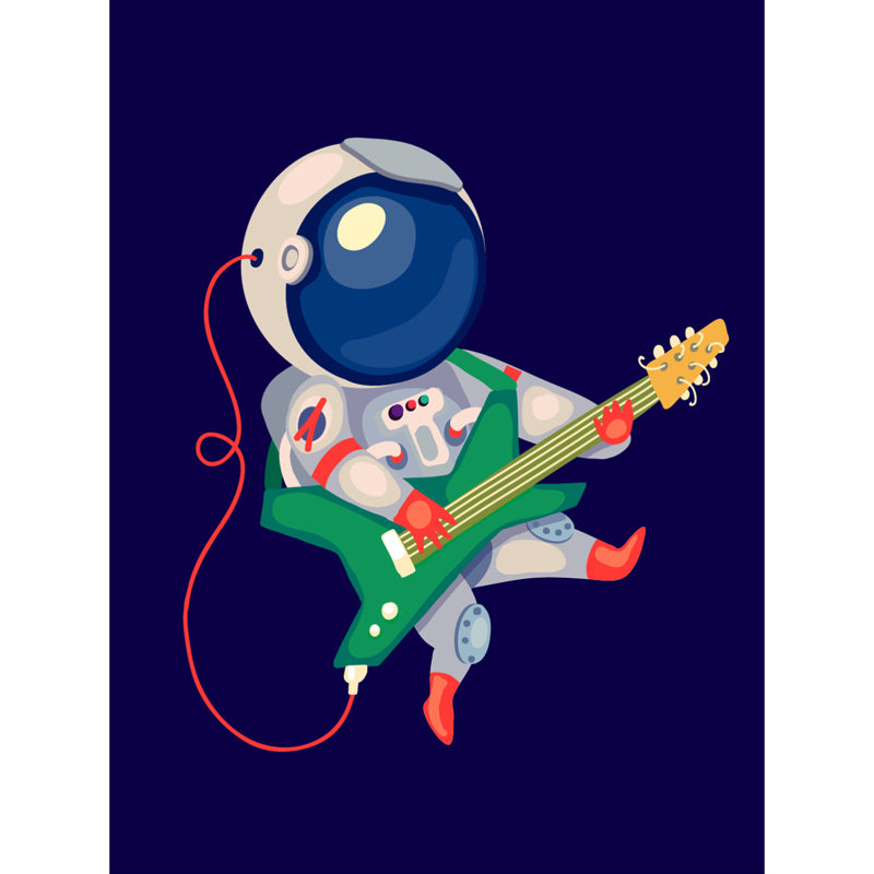 Soft Color Children's Art Mural Wallpaper Huge Space Scene Wall Covering for Dining Room