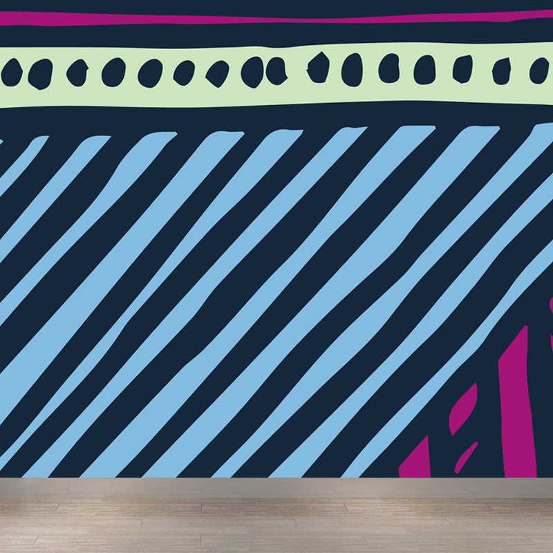 Abstract Mural Decal Modern Decorative Living Room Wall Covering, Custom Printed