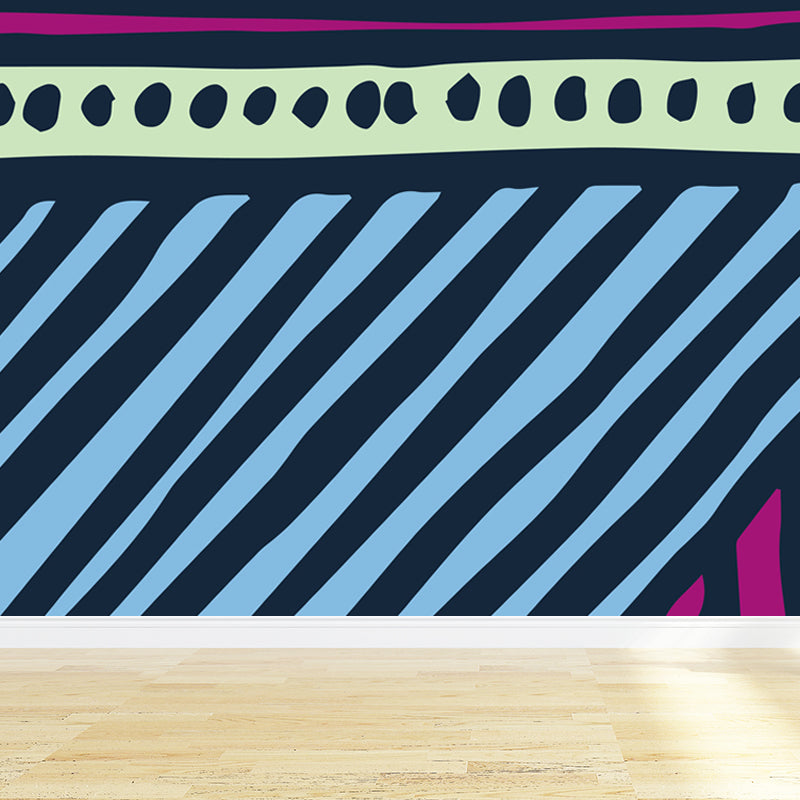 Abstract Mural Decal Modern Decorative Living Room Wall Covering, Custom Printed