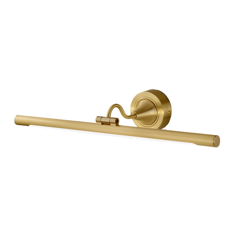 Metall lineare LED -Wandleuchten -Beleuchtung zeitgenössischer Schwarz/Gold -Verstellbares Waschtischleuchte mit Acrylschatten