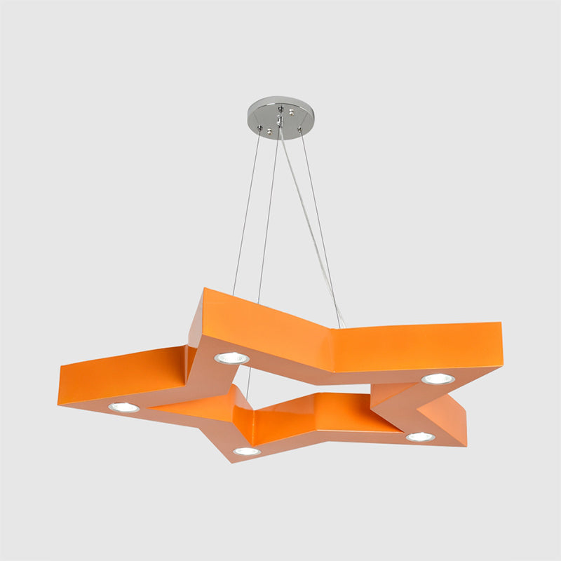 Acrylfeuchter sterngeführter Deckenkrautmakaroon gelb/blau/grüner Suspension Anhänger