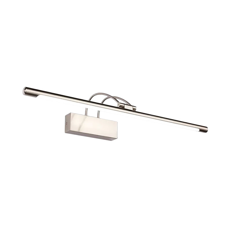 Slanke ijdelheid verlichting ideeën moderne metallic messing/nikkel afwerking led sconce lamp armatuur in warm/wit licht