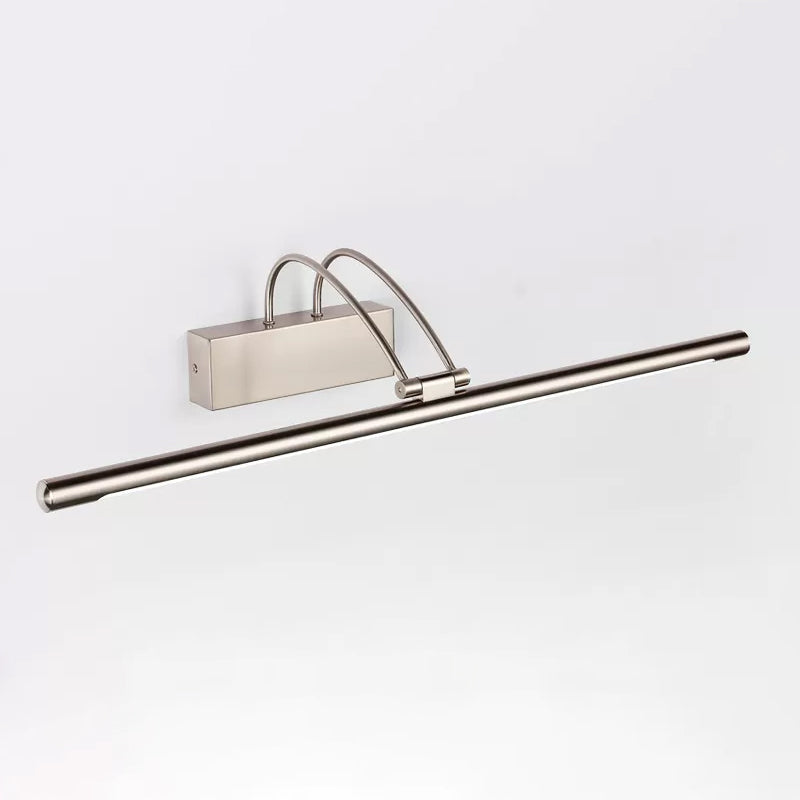 Slanke ijdelheid verlichting ideeën moderne metallic messing/nikkel afwerking led sconce lamp armatuur in warm/wit licht