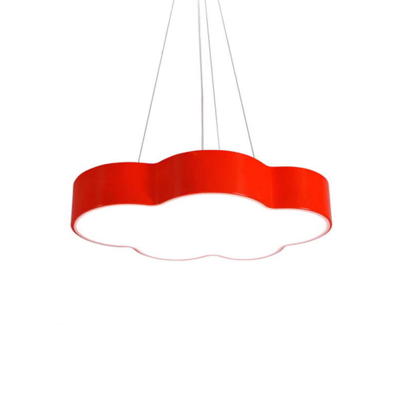 Cucia rossa/gialla a sospensione del soffitto MacAroon LED a pendente acrilico a pendente con baldacchino rotondo
