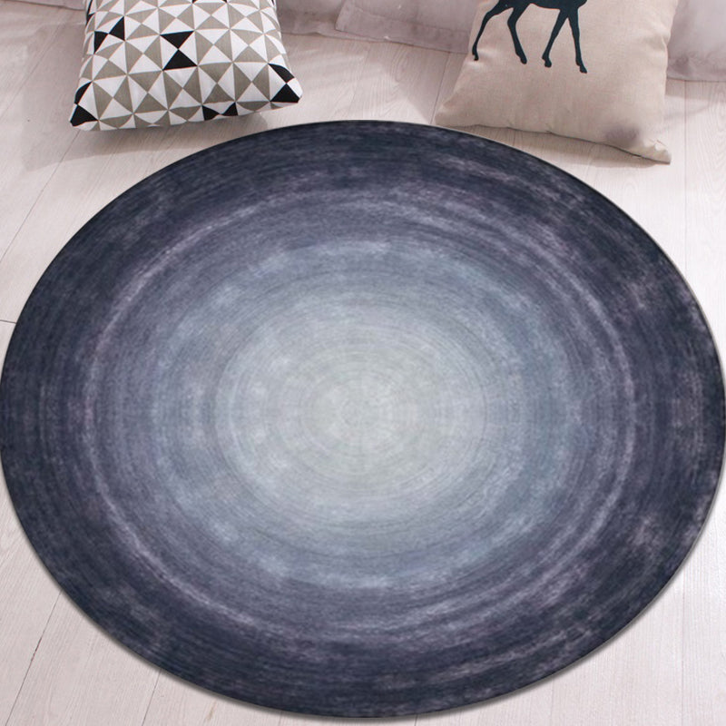 Multicolor Home Rug Novelty Ombre Pattern Rug Polyester Machine Washable Non-Slip Backing Carpet