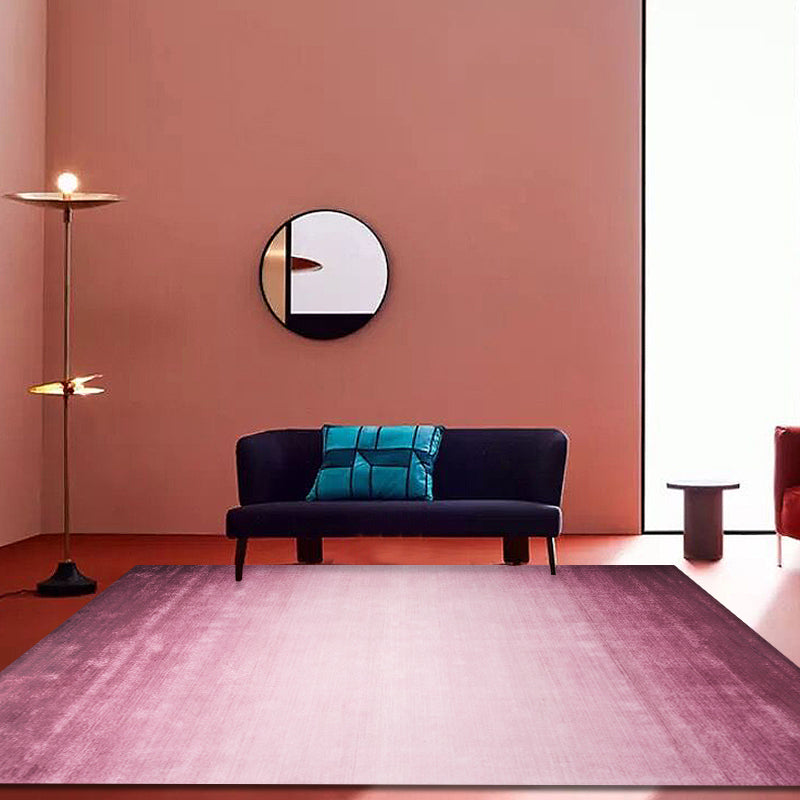 Modernist Ombre Pattern Rug Multicolor Synthetics Carpet Anti-Slip Pet Friendly Washable Rug for Living Room