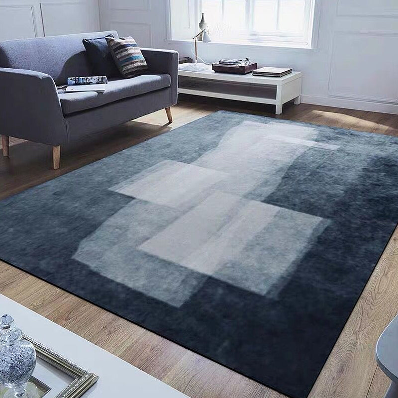 Multi Color Decoration Carpet Novelty Abstract Pattern Rug Polyester Machine Washable Non-Slip Backing Rug