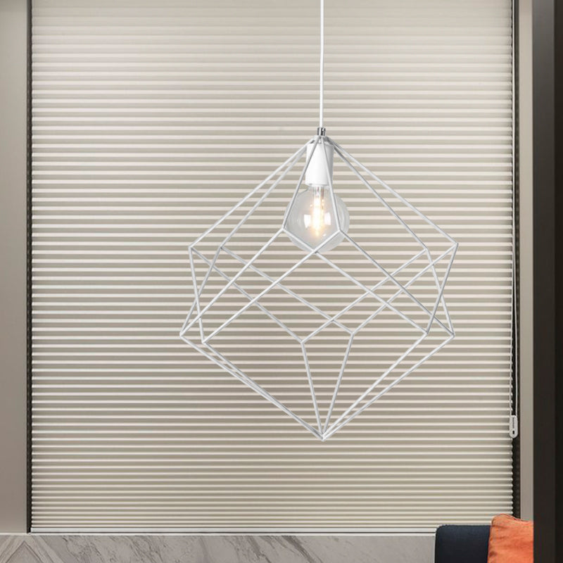 1 kop kubus kubus hanglamp macaron ijzer ondertint hangende lamp voor eettafel gang