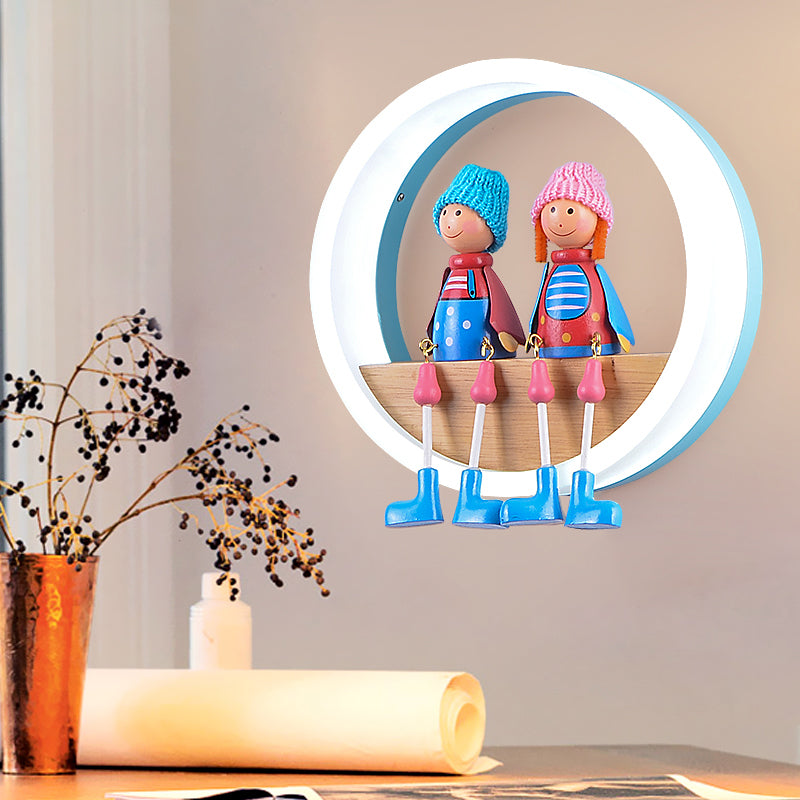 Cartoon Big O Wall Light con coppia Light Acrilic Sconce Light for Child Camera Restaurant
