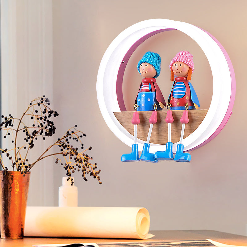 Cartoon Big O Wall Light con coppia Light Acrilic Sconce Light for Child Camera Restaurant