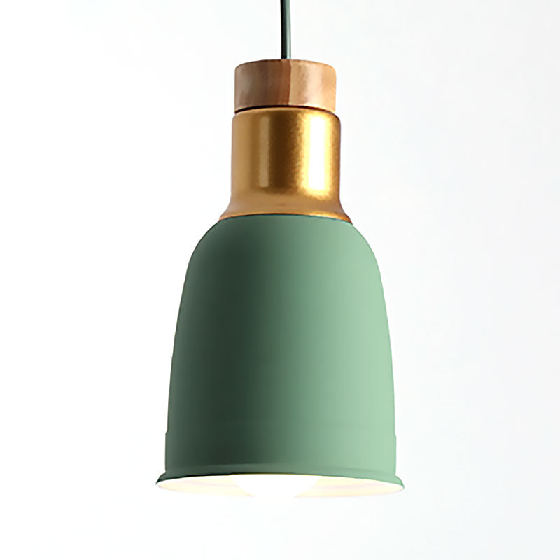Bell Hanging Lighting Nordic Metal 1 Light Black/Grey/White Pendant Ceiling Light