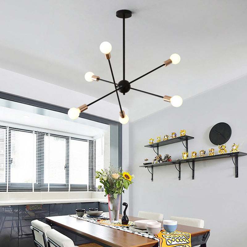 Metal Line Spark Chandelier eigentijds hanglamp voor keuken eetkamer