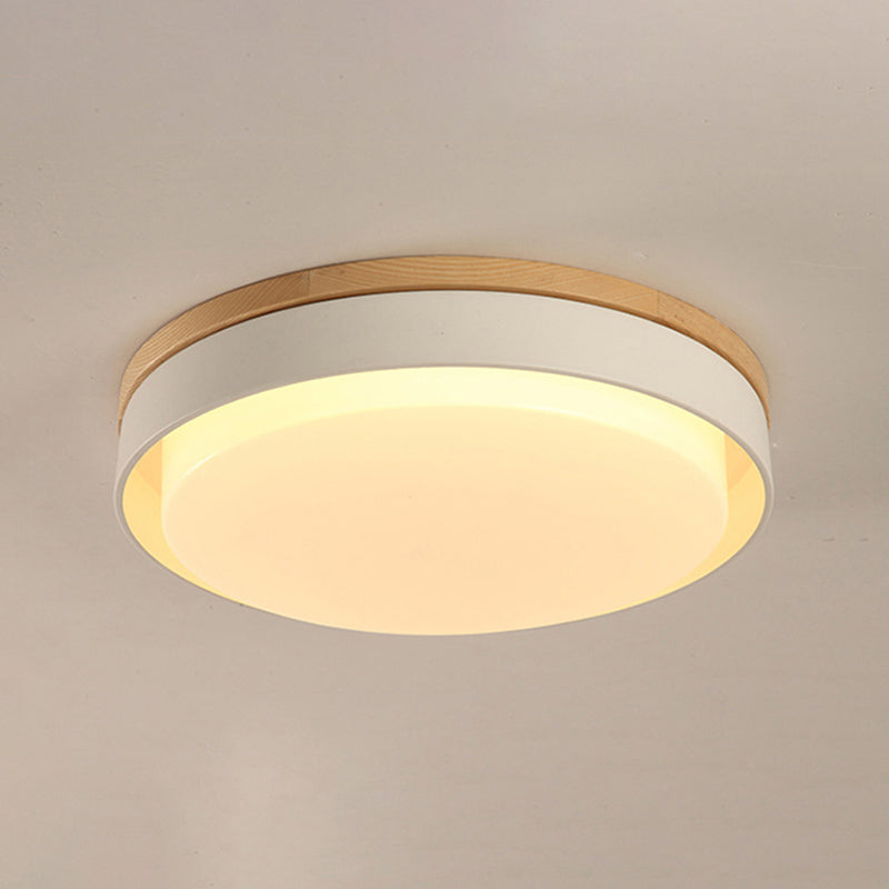 Lampada da soffitto rotonda della camera da letto del bambino Acrilico Nordic Style Macaron Colorato Flush Mount Light